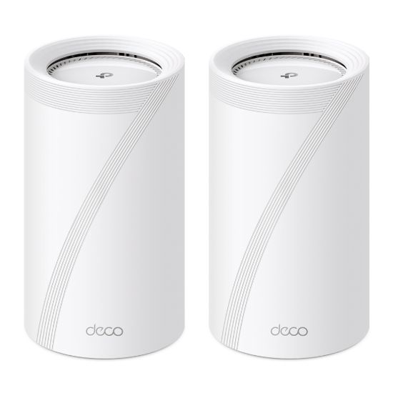 Picture of TP-Link Deco BE85(2-pack) BE22000 Tri-Band Whole Home Mesh Wi-Fi 7 System (WiFI7), 1376 Mbps at 2.4 GHz + 8640 Mbps at 5 GHz + 11520 Mbps at 6 GHz