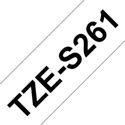 Picture of Brother 36MM BLACK ON WHITE STRONG ADHESIVE TZE TAPE