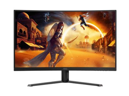 Picture of AOC 32' Curved 2K QHD (2560 x 1440) 0.5ms, 180hz, HDR10,  VA, Adaptive Sync, 300 cd/m2, 1500R, HDMI 2.0 and DP 1.4.  VESA 100 x 100. Gaming Monitor