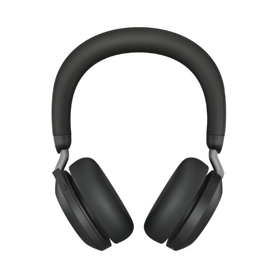 Picture of Jabra Evolve2 75 USB-C Link380c MS Stereo Stand Black, 8-Mic Technology, 36 Hours Battery & Fast Charge, Dual-Foam Tech, Discreet Hide-Away Boom Arm