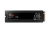 Picture of Samsung 990 Pro 1TB with Heatsink Gen4 NVMe SSD 7450MB/s 6900MB/s R/W 1550K/1200K IOPS 600TBW 1.5M Hrs MTBF for PS5 5yrs Wty