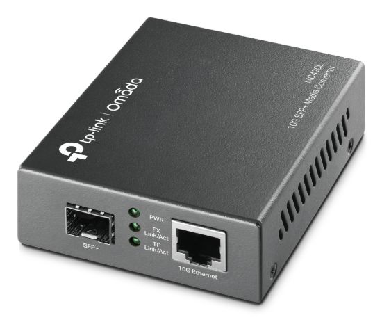Picture of TP-Link MC420L Omada 10G Multi-Gigabit SFP Media Converter, 1× 1G/2.5G/5G/10Gbps Auto-Negotiation RJ45 ports supporting Auto-MDI/MDIX