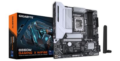 Picture of Gigabyte M/B B860M GAMING X WIFI6E 1.0, Intel ® B860, 4 x DDR5 up to 256 GB, 1x HDMI, 2 x PCI Express x16, 2 x M.2, 4 x SATA, 6x USB 3.2
