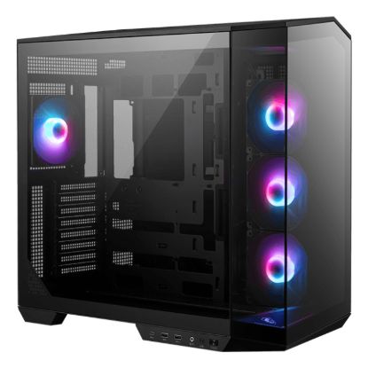 Picture of MSI MAG PANO 100R PZ BLACK Micro ATX Case, 2 x USB 5Gbps , 1x USB C 20Gbps, 1 x Audio-Out / Mic,, 3x 2.5', 2x 3.5', Micro ATX / Mini ITX(NEW)