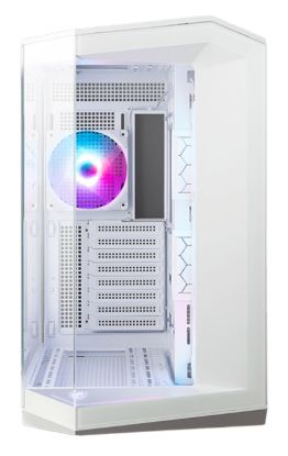 Picture of MSI MAG PANO 100R PZ WHITE Micro ATX Case, 2 x USB 5Gbps , 1x USB C 20Gbps, 1 x Audio-Out / Mic,, 3x 2.5', 2x 3.5', Micro ATX / Mini ITX(NEW)