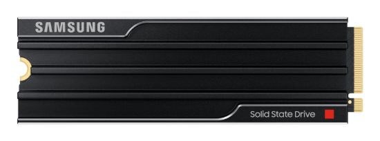 Picture of Samsung 9100 PRO 4TB PCIe Gen5 NVMe SSD Heatsink 14800MB/s 13400MB/s R/W 2200K/2600K IOPS 2400TBW 1.5M hrs V-NAND TLC AES 256-bit Encryption 5yr wty