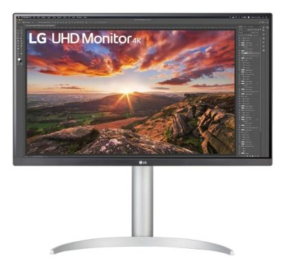 Picture of LG 27' IPS 5ms 4K UHD HDR400 FreeSync, Borderless Monitor w/ArcLine HAS - HDMI,DP, USB Type-C 96w, Speaker, VESA 100, Height Adjust, Business Monitor