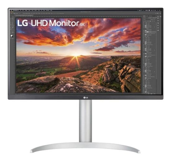 Picture of LG 27' IPS 5ms 4K UHD HDR400 FreeSync, Borderless Monitor w/ArcLine HAS - HDMI,DP, USB Type-C 96w, Speaker, VESA 100, Height Adjust, Business Monitor