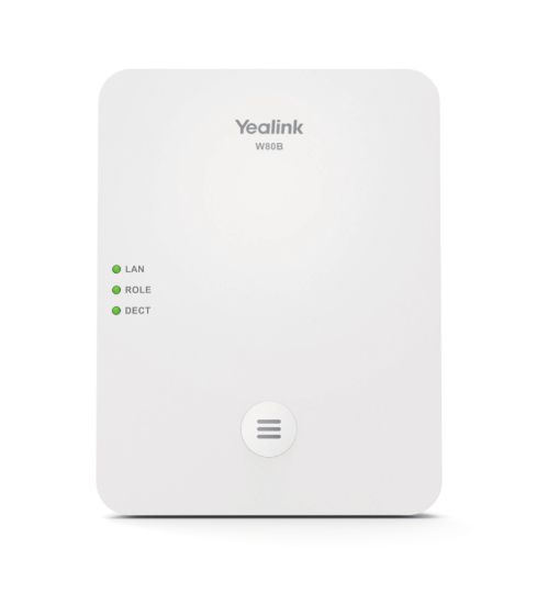 Picture of Yealink W80B Wireless DECT IP Multi-Cell System Solution, Up to 100 parallel calls, Up to 100 handsets, Up to 100 SIP accounts, Support PoE & IPv6I