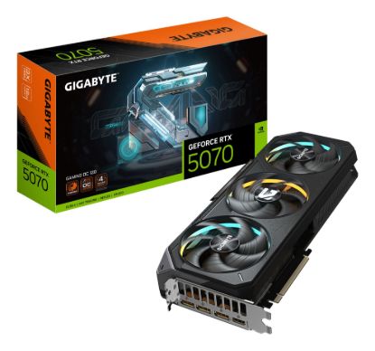 Picture of Gigabyte GeForce RTX™ 5070 GAMING OC 12G, 2625 MHz, CUDA  6144, 28 Gbps, GDDR7, 192 bit, PCI-E 5.0, ATX, PSU 750W, DisplayPort 2.1b *3 HDMI 2.1b *1