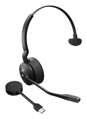 Picture of Jabra Engage 55 SE, Mono, Link400c, Teams DECT Headset, 150m Wireless Range, Noise Cancelling, Flexible, Portable, Durable, Lightweight, Busylight