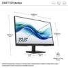 Picture of HP 324PF 23.8'/24' 100Hz FHD IPS Business Monitor Anti-Glare 1920x1080 16:9 5ms Tilt Adjustment Slim Bezel Low Blue Light DP HDMI VGA VESA 3yr ~64X66A