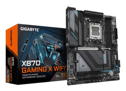 Picture of Gigabyte X870 GAMING X WIFI7 AMD AM5 ATX Motherboard 4x DDR5~256GB,3x PCIe x16, 3x M.2, 4x SATA 6,4x USB 3.2, 4x USB2.0, 2x USB-C,