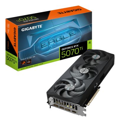 Picture of Gigabyte GeForce RTX™ 5070 Ti EAGLE OC SFF 16G, 2542 MHz, CUDA 8960, 28 Gbps, GDDR7, 256 bit, PCI-E 5.0, PSU 750W, DisplayPort 2.1b x3 HDMI 2.1b x1