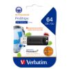 Picture of (LS)Verbatim 64GB Antibacterial Pinstripe USB 3.0 Drive (with Microban®) Black