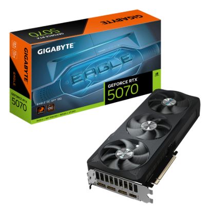 Picture of Gigabyte GeForce RTX™ 5070 EAGLE OC SFF 12G, 2587 MHz, CUDA  6144, 28 Gbps, GDDR7, 192 bit, PCI-E 5.0, PSU 750W, DisplayPort 2.1b *3 HDMI 2.1b *1