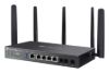 Picture of TP-Link DR3650v-4G Omada 4G+ Cat6 AX3000 Wi-Fi 6 Gigabit Desktop DSL Gateway, 574Mbps@2.4GHz + 2402Mbps@5GHz(HE160), VDSL2 350 350/60, VoIP