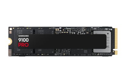 Picture of Samsung 9100 PRO 1TB PCIe Gen5 NVMe SSD 14700MB/s 13300MB/s R/W 1850K/2600K IOPS 600TBW 1.5M hrs V-NAND TLC AES 256-bit Encryption 5yr wty