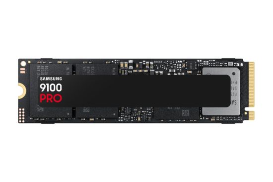 Picture of Samsung 9100 PRO 1TB PCIe Gen5 NVMe SSD 14700MB/s 13300MB/s R/W 1850K/2600K IOPS 600TBW 1.5M hrs V-NAND TLC AES 256-bit Encryption 5yr wty