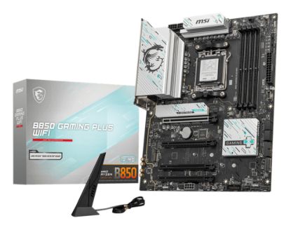 Picture of MSI B850 GAMING PLUS WIFI, AM5, 4x DDR5 256GB, 1x HDMI, 4x PCI-E x16 slot, 3x M.2, Wi-Fi 7