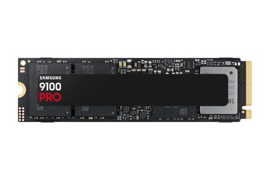 Picture of Samsung 9100 PRO 4TB PCIe Gen5 NVMe SSD 14800MB/s 13400MB/s R/W 2200K/2600K IOPS 2400TBW 1.5M hrs V-NAND TLC AES 256-bit Encryption 5yr wty