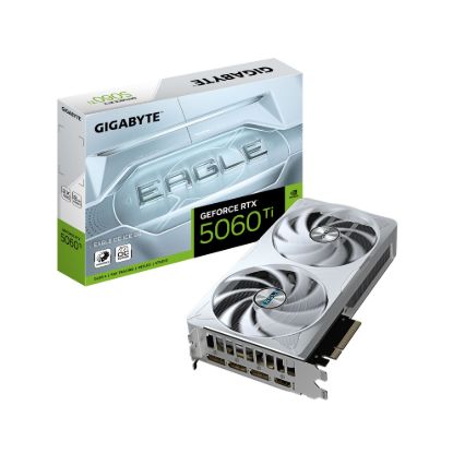 Picture of Gigabyte GeForce RTX™ 5060 Ti EAGLE OC ICE 8G, 2617 MHz, 28 Gbps, GDDR7, 128 bit, PCI-E 5.0, ATX, PSU 650W, DisplayPort 2.1b *3, HDMI 2.1b *1
