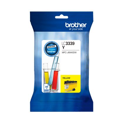 Picture of Brother LC-3339XLY Yellow Super High Yield Ink Cartridge to Suit MFC-J5845DW, MFC-J5945DW, MFC-J6545DW, MFC-J6945DW, upto 5000 Pages