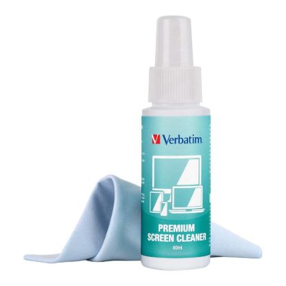 Picture of Verbatim Premium Screen  Cleaning Kit - 60ml. Laptop, Phone, Tablet, Monitors, Screens, Glass. Antibacterial