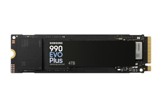 Picture of Samsung 990 EVO Plus 4TB PCIe Gen5 NVMe SSD 7250MB/s 6300MB/s R/W 1050K/1400K IOPS 2400TBW 1.5M hrs V-NAND TLC AES 256-bit Encryption 5yr wty