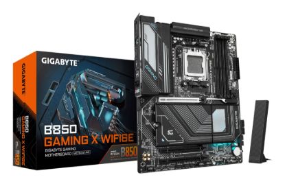 Picture of Gigabyte B850 GAMING X WIFI6E 1.0, AMD AM5, 4 x DDR5 up to 256 GB, 1 x HDMI, 3 x PCI Express x16, 3 x M.2, 4 x SATA, 9 x USB 3.2