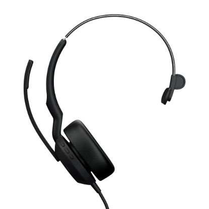 Picture of Jabra Evolve2 50, USB C/A MS Mono Headset, Bluetooth®, 4 microphones, Active Noise Cancellation, Busylight, Call management, Air Comfort technology