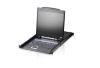 Picture of Aten Rackmount KVM Switch 8 Port VGA PS/2-USB w/ 19' LCD Display, 2x Custom KVM Cables Included, 1280x1024@75hz Display, LED Illumination