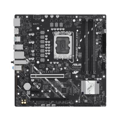Picture of ASUS PRIME B860M-A WIFI-CSM Micro-ATX Motherboard 256GB, DDR5, 1 x PCIe 5.0,  2 x M.2 slots,  4 x SATA, WiFi 6E, 1 x HDMI, 2 x DP