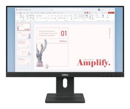 Picture of LENOVO ThinkVision E24-40 23.8'/24' 100Hz FHD IPS Monitor 1920x1080 16:9 4ms Height Adjust Tilt Pivot Swivel HDMI DP VGA Speakers VESA ~63EDMAR2AU