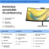 Picture of HP Series 5 Pro 34' WQHD 4K CURVED 21:9 3440x1440 100Hz Height Adjust VA LCD Tilt Swivel USB-C DP HDMI Speakers VESA Webcam 3yrs wty