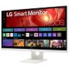 Picture of LG 27' 4K UHD IPS Smart Monitor: 3840×2160  (4K UHD), 5 ms response time, 60Hz refresh, ~400‑nit brightness, USB‑C / HDR400, height/tilt pivot stand