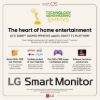 Picture of LG 27' 4K UHD IPS Smart Monitor: 3840×2160  (4K UHD), 5 ms response time, 60Hz refresh, ~400‑nit brightness, USB‑C / HDR400, height/tilt pivot stand