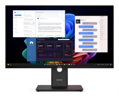 Picture of LENOVO ThinkVision T27UD-40 27' UHD IPS Monitor 3840 x 2160 4ms 16:9 Anti-Glare Height Adjustable Tilt Swivel Pivot PD 100W USB-C Hub LAN DP HDMI VESA