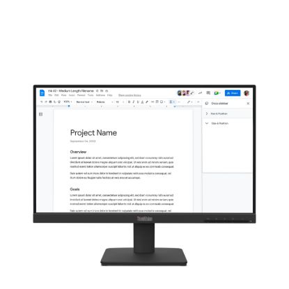 Picture of LENOVO ThinkVision S22-4E 21.5' FHD IPS Monitor 1920x1080 100Hz 16:9 4ms Anti-Glare Titl VGA HDMI VESA 3yr wty Black