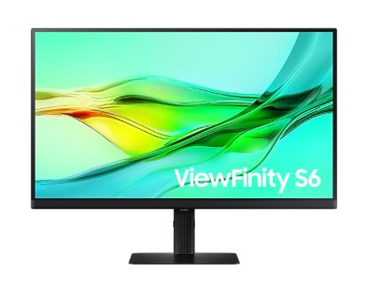 Picture of Samsung 23.8'/24' S6 ViewFinity 100Hz QHD IPS Monitor 2K 2560x1440 16:9 5ms Height Adjust Tilt Swivel Pivot DP1.4 HDMI USB-C HUB LAN HAS HDR10 VESA 3Y