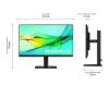 Picture of Samsung 23.8'/24' S6 ViewFinity 100Hz QHD IPS Monitor 2K 2560x1440 16:9 5ms Height Adjust Tilt Swivel Pivot DP1.4 HDMI USB-C HUB LAN HAS HDR10 VESA 3Y