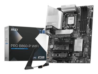 Picture of MSI PRO B860-P WIFI, INTEL B860, 4x DDR5 256GB, 1x HDMI, 4x PCI-E x16, 3x M.2, 4x SATA, 8x USB 2.0, Intel® Wi-Fi 7
