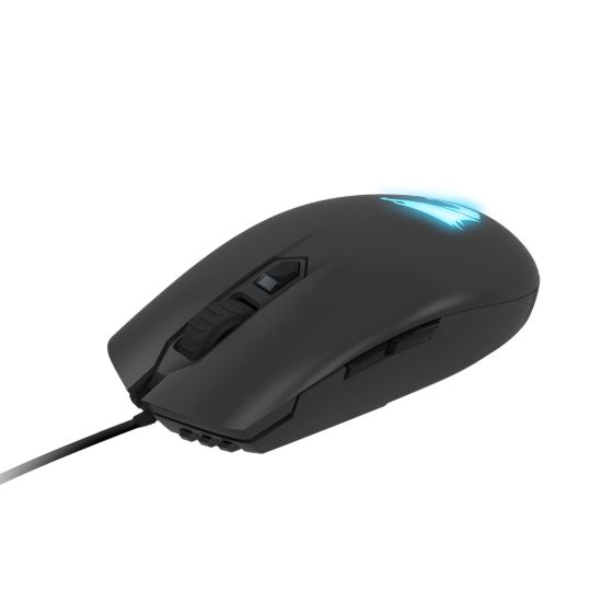 Picture of Gigabyte AORUS M2 Optical Gaming Mouse USB Wired 6200 dpi 12K fps 50g 3D Scroll 50 million click Matte Black RGB Fusion On-the-fly DPI Adjustment