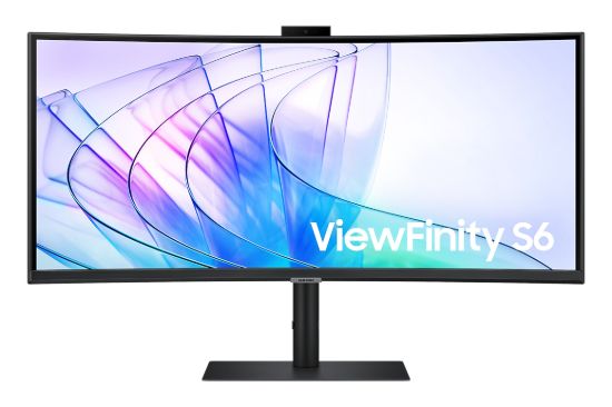 Picture of Samsung 34' ViewFinity S50GC UWQHD Ultra 3000:1 100Hz 3440x1440 21:9 5ms 350 cd/㎡ HDR10 VA DP HDMI USB-C Hub LAN Webcam Tilt HAS Swivel VESA 3YR