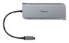 Picture of Targus Dual Video Mobile Dock with 140W EPR Pass-Thru USB-C 3.2 Ethernet 2xHDMI 2x USB-A 2xUSB-C Silver USB-C with 140W PD 3Y WTY