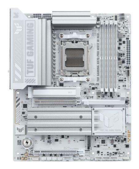 Picture of ASUS AMD TUF GAMING X870-PRO WIFI7 W NEO, AM5,X870,4DDR5 256GB,PCIe5.0,M.2x4,WiFi7,BT5.4,5GbE,USB4x2,HDMI,ATX,3yr wty