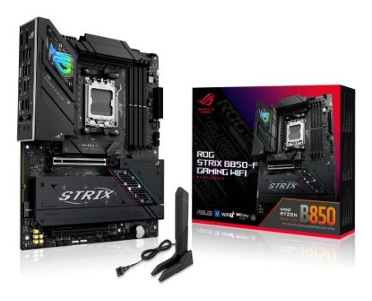 Picture of ASUS AMD ROG STRIX B850-F GAMING WIFI  (AM5) ATX Motherboard, DDR5 192GB, 1x PCIe 5.0 x16 slot, 4 xM.2 slots, 2x SATA, Wi-Fi 7,  Intel 2.5Gb