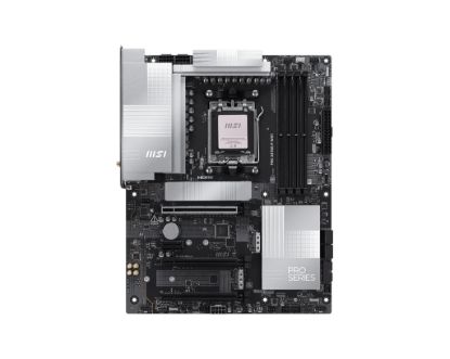 Picture of MSI PRO X870E-P WIFI, AM5, X870E, Ryzen 7000-9000, DDR5-8200+, PCIe5 x16, M.2 Gen5, WiFi7, BT5.4, 5G LAN, USB4, Audio7.1