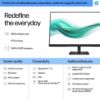 Picture of HP Series 3 324PH 23.8' / 24' 100Hz FHD IPS Monitor 1920x1080 16:9 5ms Height Adjustment Tilt VGA DP HDMI 4xUSB Hub Speaker VESA 3yrs wty