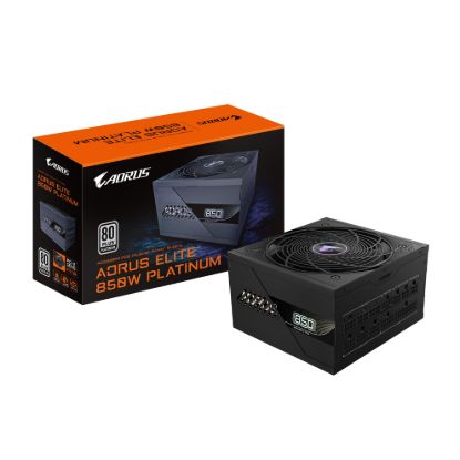 Picture of Gigabyte GP-AE850PM PG5 850W PSU Power Supply, ATX  60-50 Hz 850W 120mm Fan 80 PLUS  Platinum >100,000 hours
